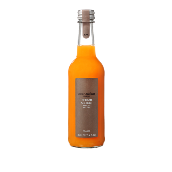 Nectar d'abricot de chez Alain Milliat en bouteille en verre de 33cl