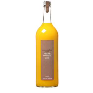 Délicieux nectar de mangue de chez Alain Milliat, bouteille en verre 1l