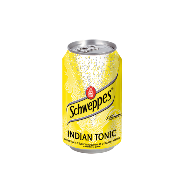 Schweppes tonic en canette de soda 33cl