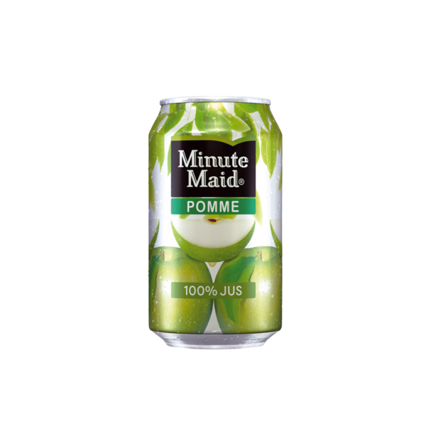 Canette de Minute maid goût pomme - soda 33cl