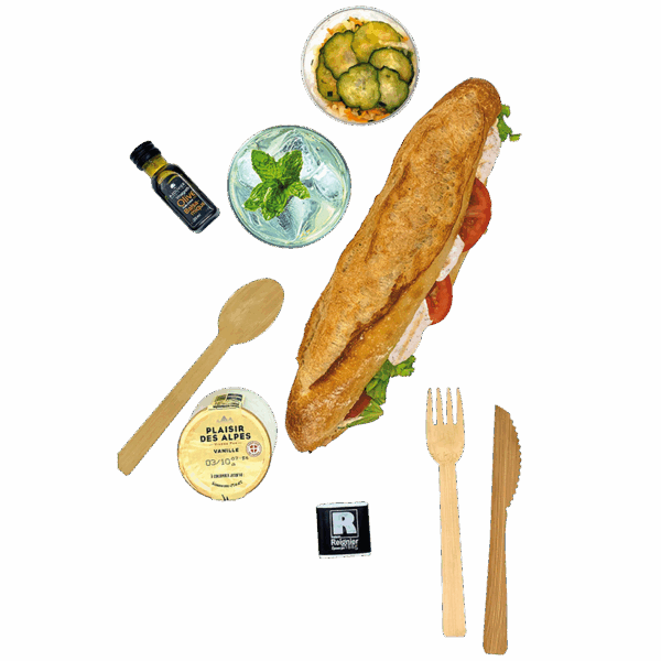 Box sandwich fermier